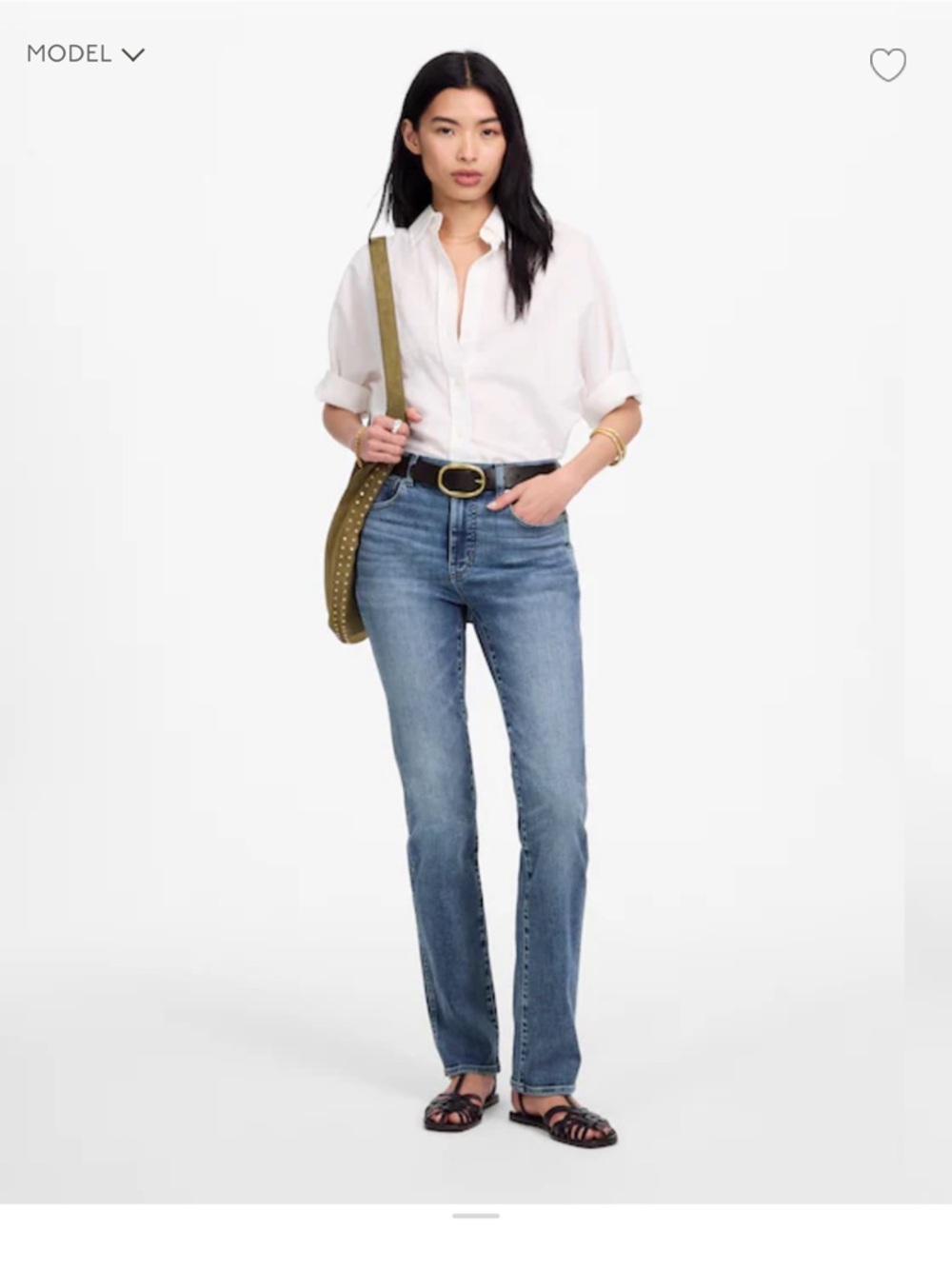 Madewell Stovepipe Jeans | High Rise Straight Leg Denim | Vintage Wash | Size 31